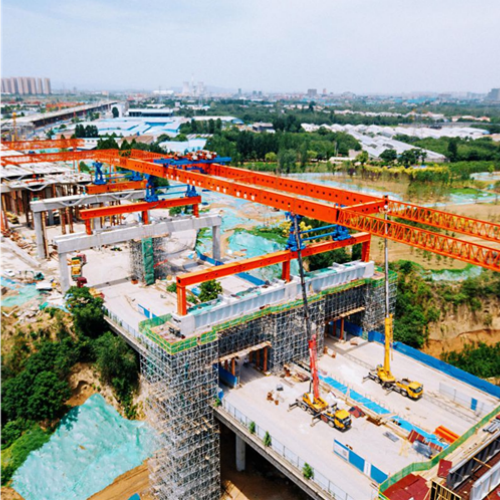 郑州南四环贾鲁河桥550t架桥机