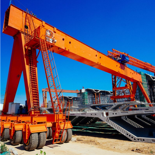 郑州北四环100t轮胎式门式起重机